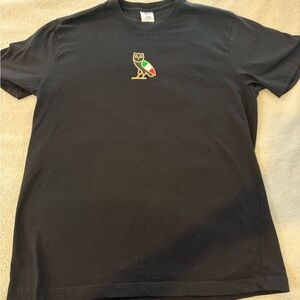 Black T-Shirt with Owl Logo DRAKE